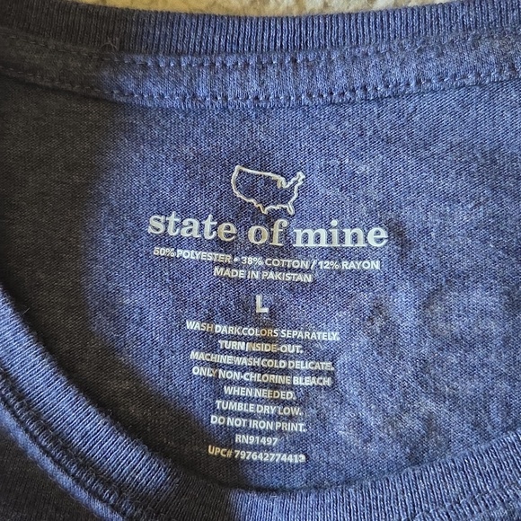 Texas Graphic Bundle of 2 Long Sleeve Curved Hem Pocket T-shirts - Picture 8 of 16